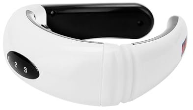 LN COZY CORNER Shiatsu Neck Massager with Heat, Portable Electric Neck and Shoulder Massager, Deep Tissue Cordless Massage for Relaxation, Travel & Home Use, Quiet & Ergonomic Design