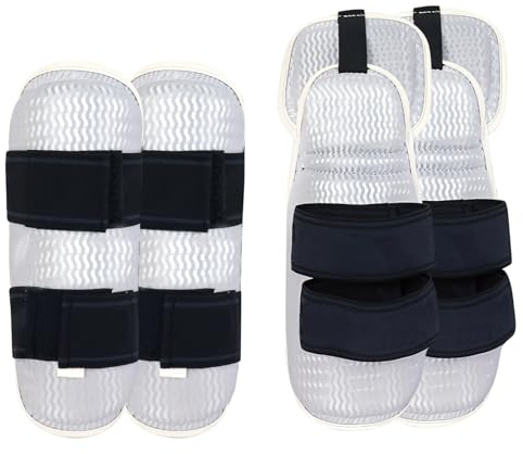 Equipo de protección de espuma EVA, cuatro protectores de brazo y espinilleras para taekwondo, equipo de combate de artes marciales para boxeo, kickboxing, karate, entrenamiento de MMA, protectores de