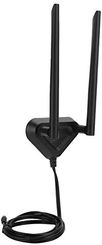 RASTKY RPSMA Till Kvinnlig Förlängningstråd Router WiFi -kabel, 1,1 Meter med 8dB (Förlängningssladdbas + 8dB antenn)