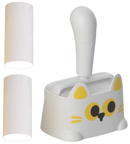 Rouleau anti-peluches à forte adhérence – Accessoire de nettoyage réutilisable | Épilateur pour le linge | Pour chats, chiens, animaux, canapé, tapis, tissu, pulls, lit, maison, bureau et voitures