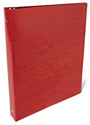 Ruby Paulina 8.5x11 Inch Portrait Binder, 3-Ring Lanai Pressboard Document Organizer with 1-Inch Round Ring. Vertical Letter-Size Storage, Portfolio Art Binder, or Office Filing Folder
