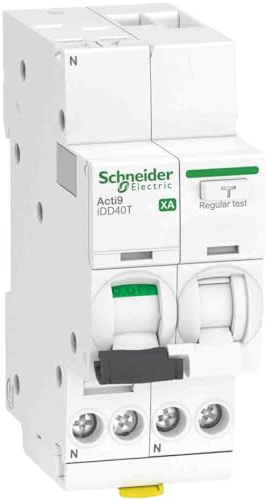 Schneider Electric - ACTI9 iDD40T XA - disjoncteur différentiel auto - 1P+N C 16A 4500A/6kA 30mA AC - A9DP2616