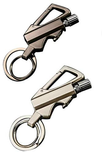 Allumette éternelle ZCVF - Briquets cool - Porte-clés multifonction - Portable et réutilisable - 3 en 1 - Pour cuisine, barbecue