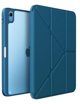 UNIQ Movierte antimikrobielle Schutzhülle für iPad Air 10,9 Zoll (2022/20) – Capri Blau