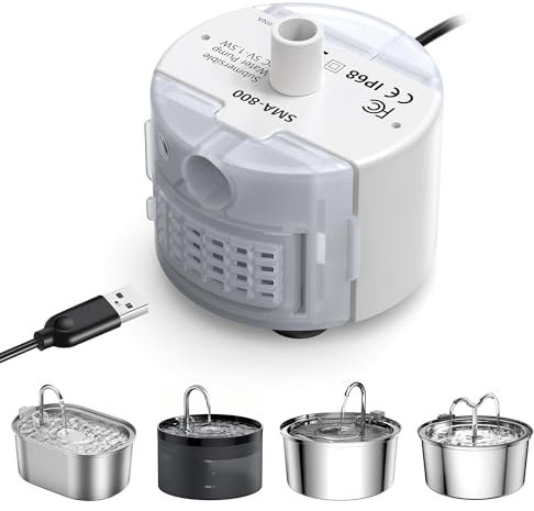 Petace Bomba Fuente de Agua Silenciosa para Gatos