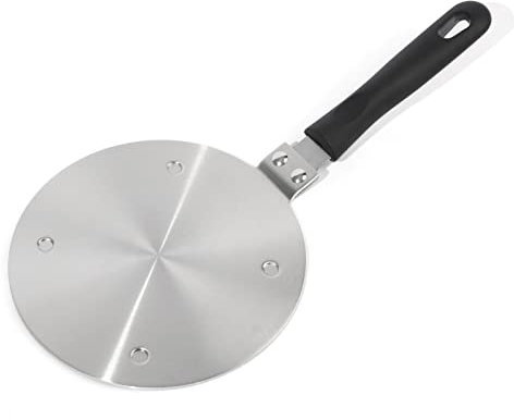 Wärme-Diffusorplatte für Gas-Elektronikherd, NISPOTDOR Kochfeld-Wärmediffusor, Kochen, Induktion, Adapter, Dimmerplatte mit abnehmbarem Griff für Milch, Kaffee, Kochgeschirr, 20,1 cm…