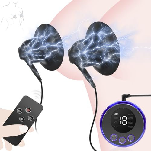 BDSMYEE Tétons Stimulation Pour Femme, Ventouse de mamelon avec Fonction de choc électrique, Jouet sexuel transparent et visible Clitoris Sucker