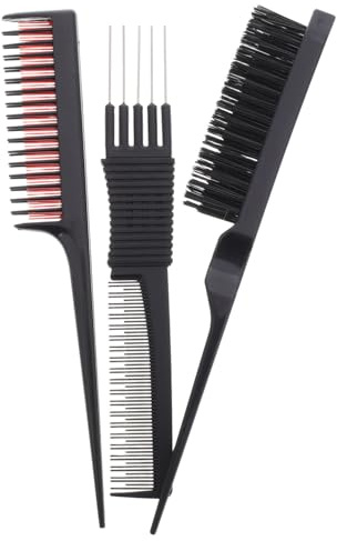 VALICLUD Peine Para Raya y Cardado Juego De Peines Para Hombre y Mujer De Peluquero Dientes Finos Para Cardar El Cabello Para Estilos De Cabello