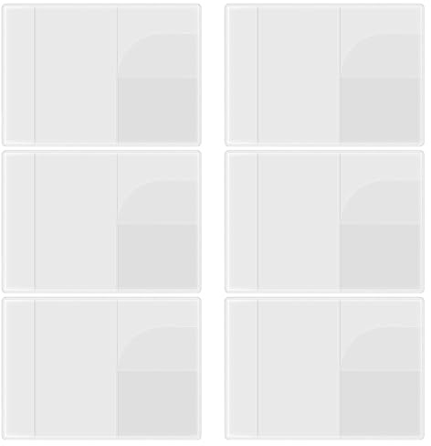 Passport Hülle,Reisepasshüllen,Reisepass Hülle,Multifunktional Passport Holder,Reisepasshülle Wasserdicht,Abriebfest Und Robust,Geeignet Für Familienreisen Passschutz (6 Stück Transparente Ausführung)