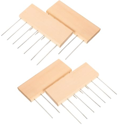 Homoyoyo Set 4 Pezzi Strumenti per Pittura Artistica con Manico in Legno Pettini Testurizzati per Marmorizzazione e Pittura Liquida Accessori per Progetti Creativi e Artigianato