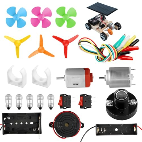 26PCS Electric Circuit Kit DIY STEM DC Motor Science Experiment Set