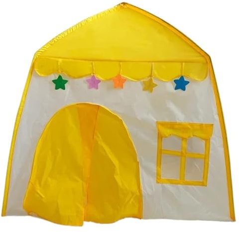 Tienda de Campaña Tienda de campaña portátil for niños 1,3 x, m, Plegable, for Jugar en casa, decoración habitación Grande(Yellow)