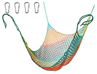 GTHTUHFD Filet d'escalade Double Couche pour Cabane dans Les Arbres, Idéal pour Les Jeux d'escalade Et Les Activités pour Enfants.,2X2m