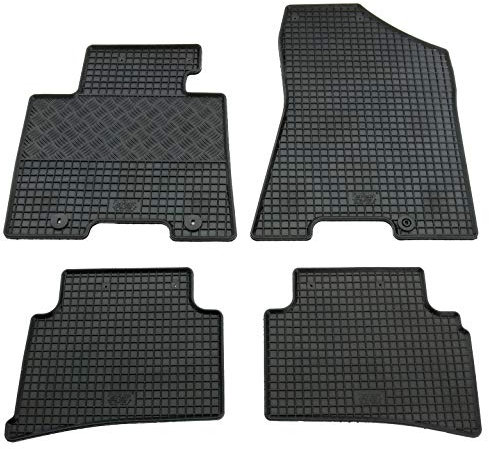 Gummi Fußmatten Set, 4teilig, Gummifußmatten Gummimatten Matten