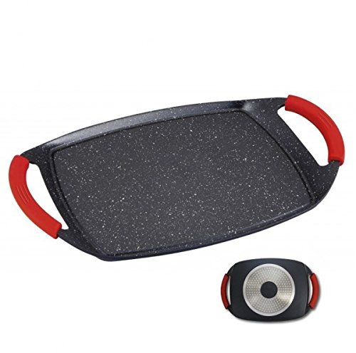 PLANCHA DE INDUCCION 47CM CON REVESTIMIENTO DE PIEDRA NEGRO