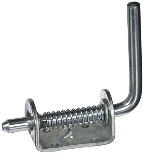 Buyers Products B2595 Spring Latch Assembly, 1/2 Spring Loaded Latch Pin Without Keeper, Zinc Plated Latch for Gate Latch, Utility Latch, Trailer Latch, Cage Latch