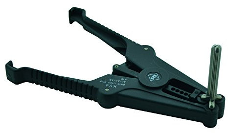 Spitzenspannung Elektrotechnik Dreidornzange Dehnzange Werkzeug Zange bis Größe 5-10 für Tüllen Isolierschläuche, beschränkte Garantie, Kunststoff, 195 mm, max. 28 mm