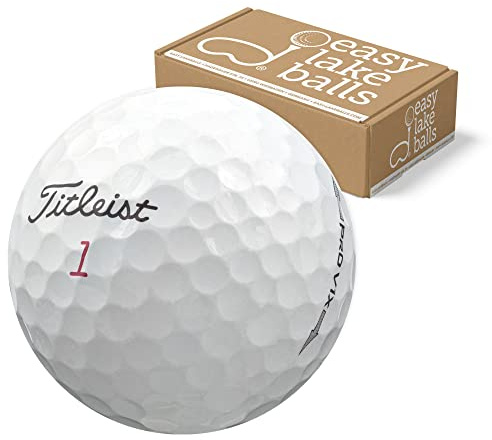 Titleist Golfbälle Pro V1X LAKEBÄLLE - AAA/AA, 12er Pack, Weiß, Multi-Layer, Urethan oder Surlyn, Golfspielen, Erwachsene