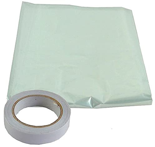 Merriway BH04946 StormSeal Window Insulation Secondary Double Glazing Shrink Film Kit, Supplied with Double-Sided Tape, Covers 3 x 1.5 Metres 4.5 Sqm (9'9 inch x 4'11 inch/ 47.9sq ft)