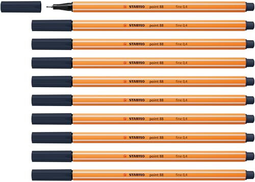 STABILO - Fineliner - point 88-10er Pack - paynesgrau