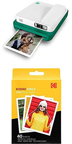 KODAK SMILE Classic Digital Instant Camera with Paper 40-pack Bundle