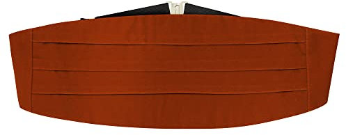 Bernsteinbrauner Samt-Kummerbund, braun, Einheitsgröße