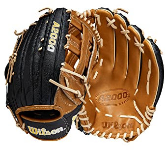 WILSON Unisex-Erwachsene 2023 A2000 SuperSkin 1799 (of) Handschuh, Sattel Tan/Schwarz, 12.75