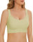 WOWENY Damen Stützender BH ohne Bügel Starker Halt Komfort Minimizer Bustier Push Up Gepolstert Vollschalen BHS Verstellbare Schultergurte Vorne[hellgrün,