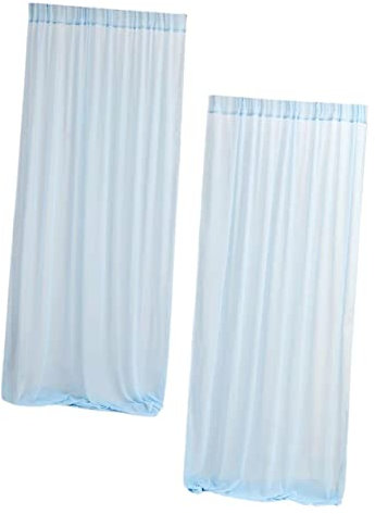 Gadpiparty 2pcs Wedding Organza Adornment Background Decorative Gauze Curtain for Party Yarn Decor Layout Prop