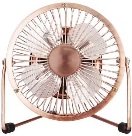 Brightium Ventilateur de bureau USB oscillant 2,5 W, idéal pour rafraîchir les espaces restreints et améliorer la circulation de l'air.