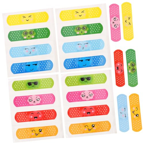 PACKOVE Apósitos Adhesivos Infantiles De Dibujos Animados 40 Piezas Banda Adhesiva Transpirable Elástica Cuidado De Heridas Uso Diario Viaje Práctico Para Niños