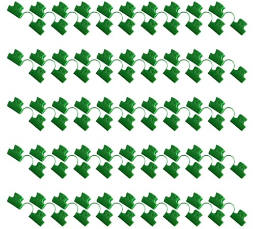 PENCHEAK Clip A Serra Clip Serra Plant per Tubo della Pianta Sostituzione per La Riga Membrana Copre tonalità Tunnel Tunnel Plastica Morsetti Plastica