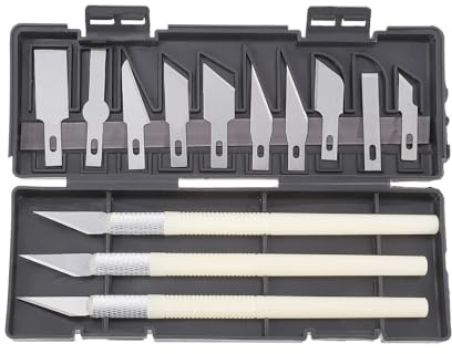 JOYOFREELY Delars Präcisionsknivset för Hantverk och Hobby Lätt Metallhandtag för Skärning av Papper Plast Läder och Ergonomisk Design för Minskad Trötthet och Smidig
