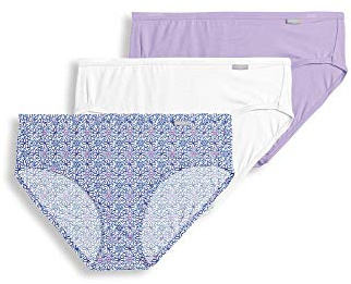 Jockey Women's Underwear Supersoft Hipster - 3 Pack, Crochet Tile/Soft Lilac/White, 8