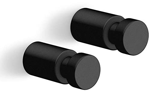ZACK 2er Set Handtuchhaken AIVO Haken Edelstahl schwarz groß 40445