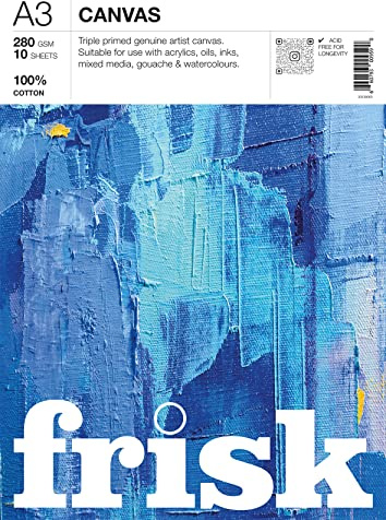 Frisk Canvas Pad 280gsm 10sheets A3 White 23138003