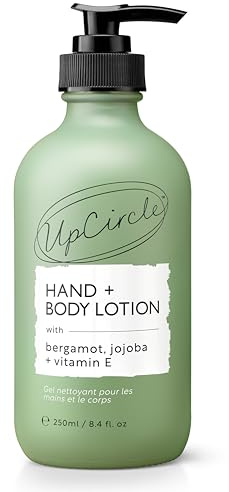 UPCIRCLE Hand + Body Lotion with Bergamot Water 250ml - For Nourishing + Repairing - Glycerin + Jojoba - Natural, Vegan + Cruelty Free