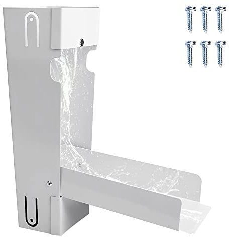 Shunfaji Recuperateur d Eau de Pluie pour conduits rectangulaire de 2-3 Pouces, Ensemble de collecteur Eau de Pluie, Raccord PVC, Récupérateur d'eau pour Descente de gouttière (1 Kit)