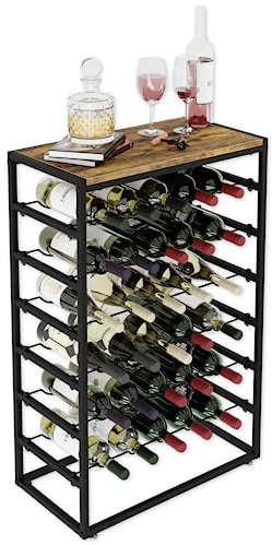 Lenmar, Weinregal aus Metall für Flaschen, 7-30 Flaschen, Wein, Flaschenregal, Kellerregal, Regale, Flaschenhalter Robuste Weinlagerung (LOFT 2-30)