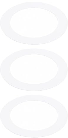 PATIKIL 3pcs Foco Empotrable Marco, 86 x 120mm(ID*OD) Goof Anillo Panel Redondo para Empotrada GU10 Portalampara Iluminación Accesorio para Downlight Techo LED Pared Lámpara, Blanco
