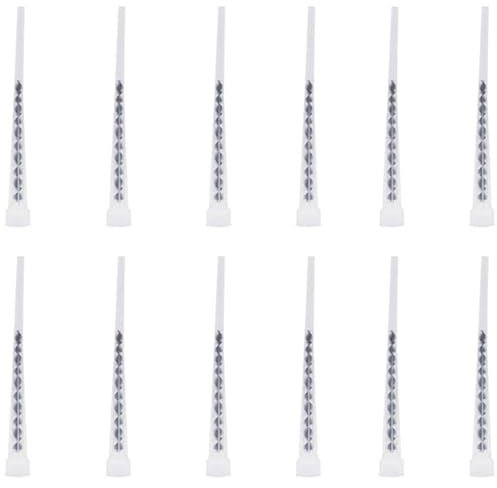 bricoleva.it Grifo mezclador para anclaje químico bicomponente – Boquilla de repuesto universal con mezclador (12 unidades)