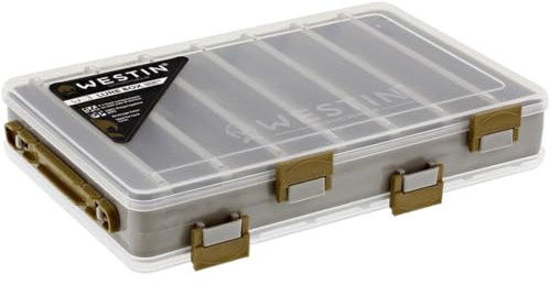 Westin W3 Double Sided S S6 Lure Box 20.5 x 17 x 4.8 cm - Artificial Lure Box for Artificial Lures