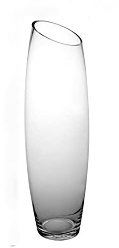 XWBLDBDFC Vaso extra large in vetro trasparente da pavimento grande composizione floreale idroponica alto 60 cm