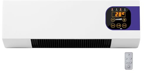 Condizionatore D'aria Parete, 1500W Condizionatore D'aria da Parete, Condizionatores D'arias Senza Condotti con Telecomando Touch, Raffrescatore D'arias Multifunzione Paretes, per Elettrodomesti