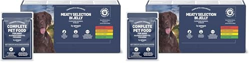 by Amazon Aliment Complet pour Chiens Adultes, Sélection à la Viande en Gelée, 4.8 kg, 48 Lot de 200g