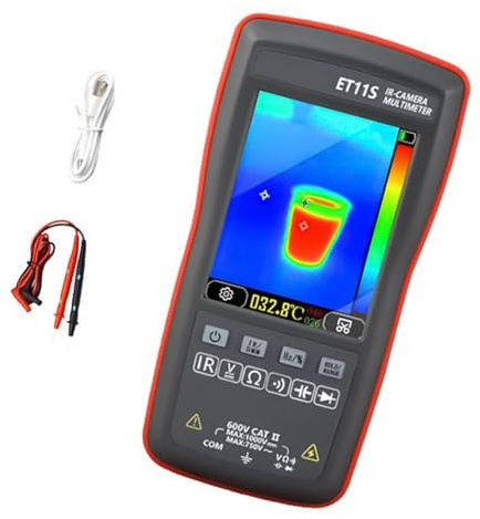 Multimetro per imaging Strumento imaging termico precisione con rilevamento da 20°C a 550°C e registrazione dei dati in loco Termocamera