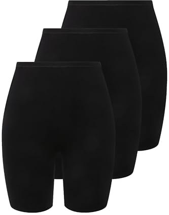 Ulla Popken Femme Grandes Tailles Panty Sculptant en Microfibre, Lot de 3 Noir 42+ 716595 10-42+