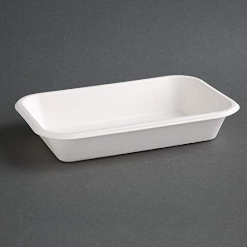 Fiesta Green FC531 Compostable Bagasse Food Trays 24oz (Pack of 50)