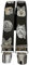 Generisch HUNDE HOSENTRÄGER AUSTRIA-ÖSTERREICH - VIENNA-WIEN im Hunde-Design 35mm Breit in H-Form mit 4 extra starken Clips/ Hunde schwarz ST-044