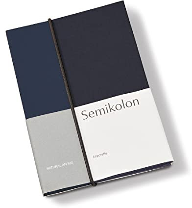 Semikolon 368760 Leporello Natural Affair 12,2 x 17,7 cm - 13 Fotos 10 x 15 cm - Ziehharmonika-Fotobuch - Midnight